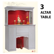 MEJA ALTAR SEMBAHYANG/ ALTAR TABLE / PRAYER CABINET WITH TOP/ 神台/ BUDDHA TABLE/ PRAYER TABLE /ALTAR 