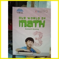 【hot sale】 OUR WORLD OF MATH 3(NEW)BOOK SALE