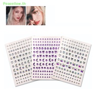 Peacellow Moon Star Face Stickers Face Makeup Crystal Jewel Stickers Decoration Self Adhesive Glitte