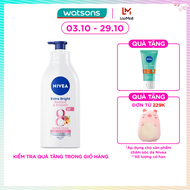 [MUA LÀ CÓ QUÀ] Sữa Dưỡng Thể Nivea Trắng Mịn Extra White Radiant & Smooth 550ml