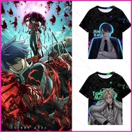 PS2 Tougen Anki Dark Demon of Parad Cosplay cloth summer T-shirt Anime Short Sleeve Top SP2