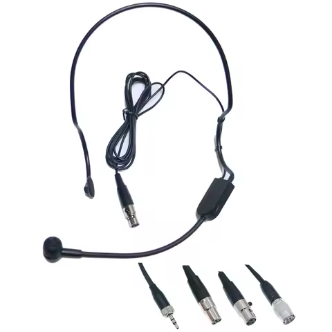 PGA31-Head Headset Microphone For Sennheiser Shure PGXD14 GLXD14 BLX1288 BLX14 Wireless Bodypack Tra