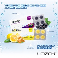 Lozex THROAT AND COUGH LOZENGES 8 DROPS (PER STRIP)