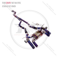 HMD Valve Catback Exhaust Pipes for BMW M3/M4 F80/F82/F8X S55 3.0T 2014-2018 Tuning Front Mid-tail T