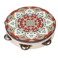 torachel1-PH Tambourine Kids Adults Hand Held Drum Musical E