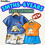 BABYMIRU Baju Budak Lelaki Perempuan Baju Baby Newborn Baby Baju Baby Girl Boy Newborn Clothing Set
