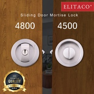 【ELITACO】Stainless Steel 304 Mortise Lock Set Sliding Door Zinc Alloy Black Silver Bedroom Toilet do