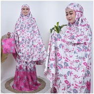 viral MUKENA DEWASA, MUKENA BALI RAYON/MUKENA MOTIF BUNGA SAKURA