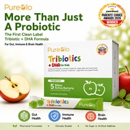 Pureglo Tribiotics Supplement Probiotik Kanak Kanak dengan tambahan Prebiotic, Postbiotic dan DHA
