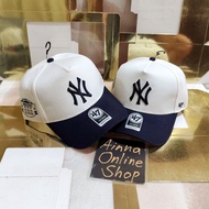 47 Brand AFRAME cap NY offwhite navy snapback