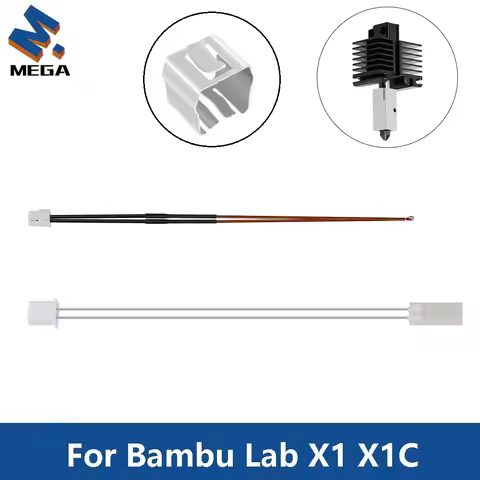 For Bambu Lab X1/X1-Carbon X1C Thermistor NTC100K Heating Sheet For Bambu Hotend Heater Cartridge 24