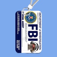 Heycharm27 |Cute FBI Meme Card Holder for Identity Cards, PCs & E-money - Unique and Cute Card Holde