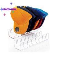 [utilizojmS] Acrylic Cap Storage Ra With Slots Baseball Cap Display Stand Cap Storage Container Hous