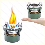 HQ5 4PCS Portable Mini Alcohol Stove Set Windproof Camping Cooker Outdoor Sports Travel Emergency Us