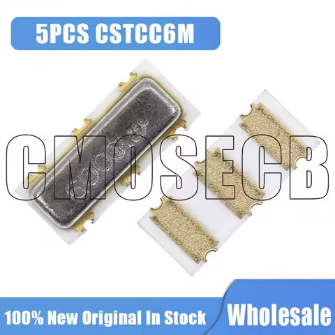 5PCS CSTCC6M00G53-R0 Ceramic Crystal Oscillator 6MHZ 6.000MHZ SMD Crystal Resonator 3*7 CSTCC6M