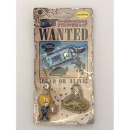 日本 Unifive ONE PIECE 海賊王 手配書 WANTED Dead or Alive 高腳鱷魚 與 山治 吊飾 一套 (保證日版)