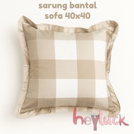 KATUN Soft Cotton Sofa Cushion Cover 40x40 – Soft, Fade-Resistant, Neat Stitching