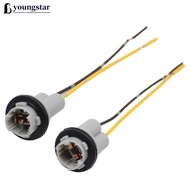 YOUNGSTAR 2Pcs Car T10 Bulb Socket Holder Wire Plug Harness Wiring Holder Adapter Car T13 T15 Light 