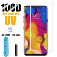 UV Liquid Glue Tempered Glass For LG V40 V50 V30 Plus G7 G8 Velvet ThinQ H930 H931