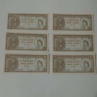 6張賣晒$30, 香港政府壹分女皇頭紙幣