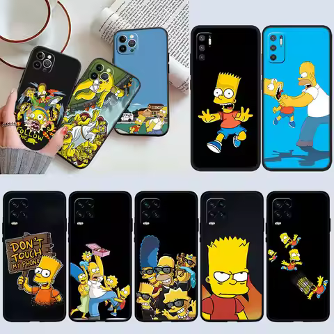 S-Simpsons Shell Phone Case for OPPO A40 A60 A80 A15 A16 A16K A12 A17 A17K A54 A54S A53 A53S A55 A56