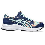 ASICS :  CONTEND 8 GS KIDS RUNNING เด็ก รองเท้าวิ่ง ของแท้  BLUE EXPANSE/MINT TINT