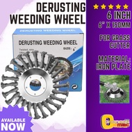 DERUSTING WEEDING WHEEL 6 INCH FOR BRUSH CUTTER 6 INCH WEEDING WHEEL
