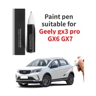 Paint pen suitable for geely gx3 pro GX6 GX7 paint pen ice crystal white Han jade white