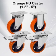 3" 4" 5" Heavy Duty Caster Wheels | Fixed / 360° Swivel / Swivel with Brake | Furniture & Trolley Wh