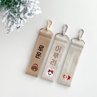[X-MAS GIFT] POCO POCO Christmas Name Tag / Embroidery Custom / Key Chain / Bag Tag
