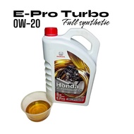 MESIN Original Honda Engine Oil 0W-20 Fully Synthetic E-Pro Turbo 4 liters