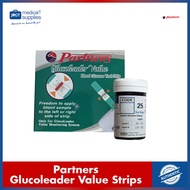 Partners Glucoleader Value Test Strips - 25pcs for Accurate Blood Glucose Monitoring ...