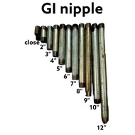 GI Nipple 1 1/2x12, 2x8, 2x10 and 2x12 s40