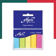 กระดาษโน๊ตกาว เอลเฟ่น  5 สี 5 แถว นีออน สีสด อินเด็กซ์ โน้ตกาว Page Marker Index Elfen Film Index โพ