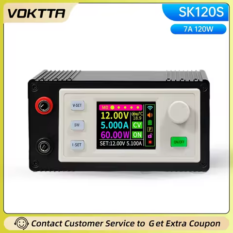 SK120S CNC Step-down Power Supply Module Converter Voltage Regulator Constant Volt Current Solar Cha