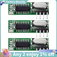 3PCS Mhz Superheterodyne  Receiver and Transmitter Module for Wireless Module Kit 433Mhz Remote Cont