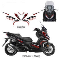 QJmotor Fort 350 Body Sticker Decals Red Black Modified Decoration Sticker for QJmotor Fortress 350
