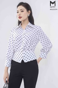 Áo sơ mi dáng croptop tay lỡ - mmoutfit