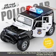 Oversized Inertial Police Car Toy Model 4x4