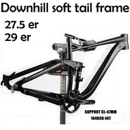 Downhill soft tail frame 27.5 29 inch aluminum alloy mountain bike shock absorber frame MTB AM FR DH Suspension Cycling