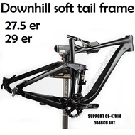 Downhill soft tail frame 27.5 29 inch aluminum alloy mountain bike shock absorber frame MTB AM FR DH