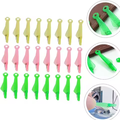 10pcs Sewing Machine Needle Threader Fish Type Quick Sewing Threader Embroidery Floss Automatic Sewi