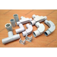 PVC 25MM ELBOW TEE WIRING U CLIP CONDUIT PIPE ACCESSORIES