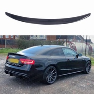 For AUDI A5 B8 B8.5 2Door Coupe PSM/M4/R/S/V/BLE Style Carbon Fiber Rear Spoiler Trunk Wing 2009-201