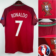 Portugal Retro Jersey 2016 No. 7 Cristiano Ronaldo European Championship shirt