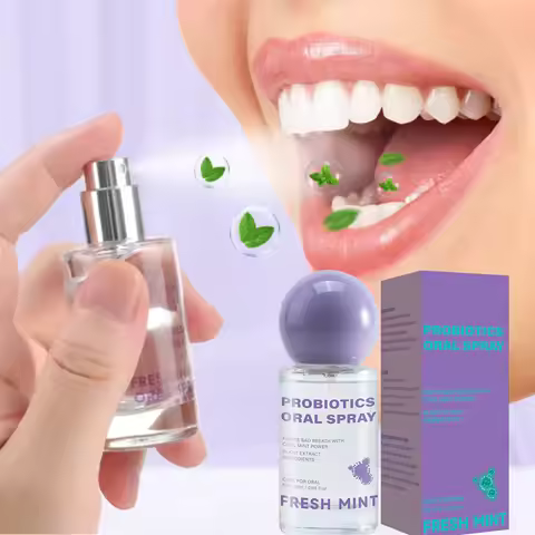 Long Lasting Fresh Mint Oral Spray Portable Mouth Breath Freshener for Adults Freshness Oral Care Pr