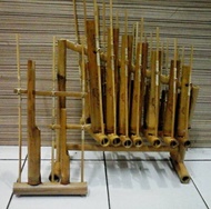 angklung set nada 1 oktaf alat musik tradisional angklung - tk/sd