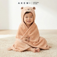 AKEMI Kids Cotton Hooded Towel (60cm x 120cm)