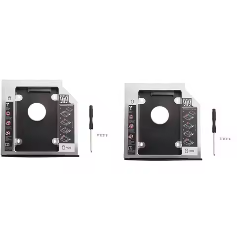2X 2Nd HDD SSD Hard Drive Caddy Tray Replacement For Lenovo Thinkpad T420 T430 T510 T520 T530 W510 W