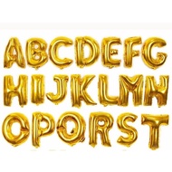 Balloon alphabet A to T 40inch letter balloon huruf foil colour gold 40inch